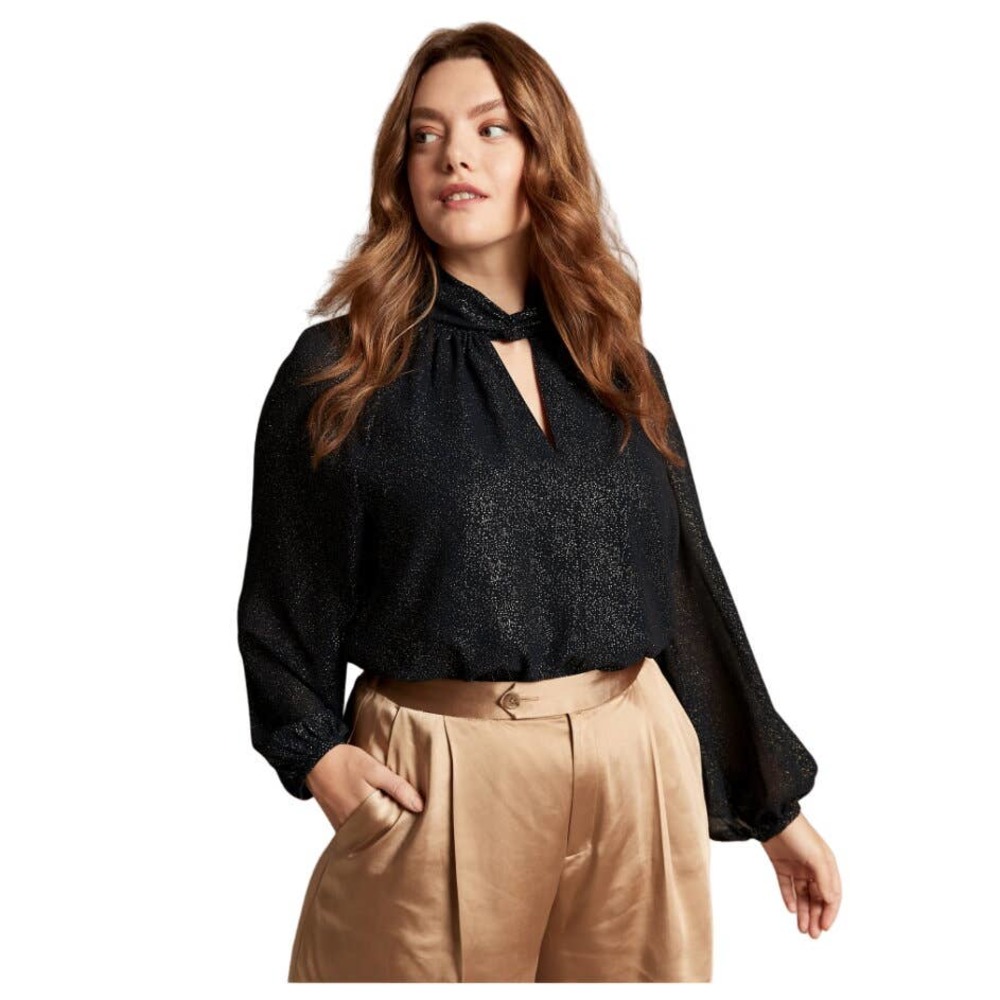Foil Dot Blouse